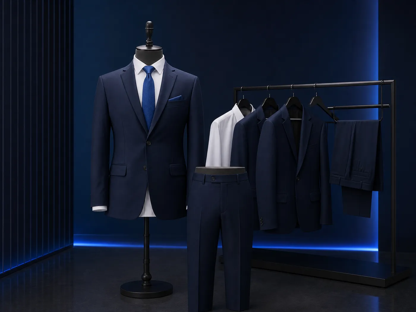 Corporate suits display